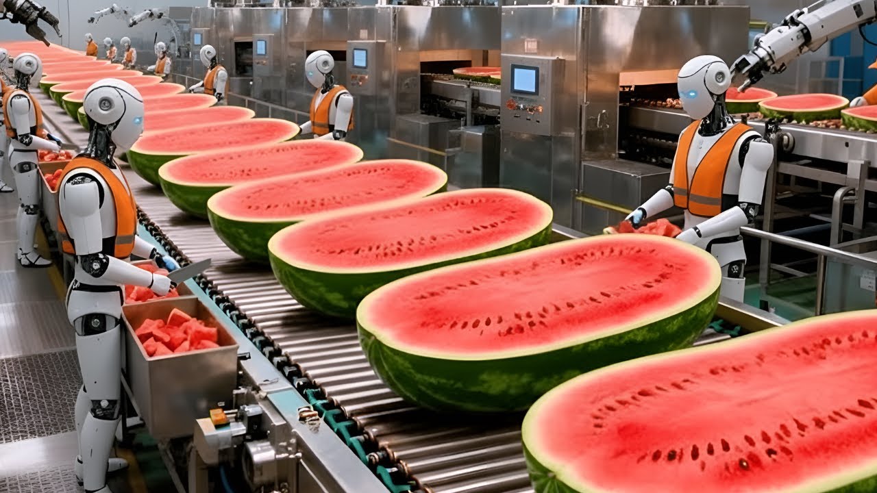 Inside a Watermelon Juice Factory Industrial Processing Line Revealed (Full Process)
