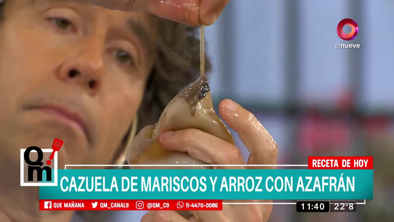 Receta de hoy: Cazuela de mariscos y arroz con azafrán
