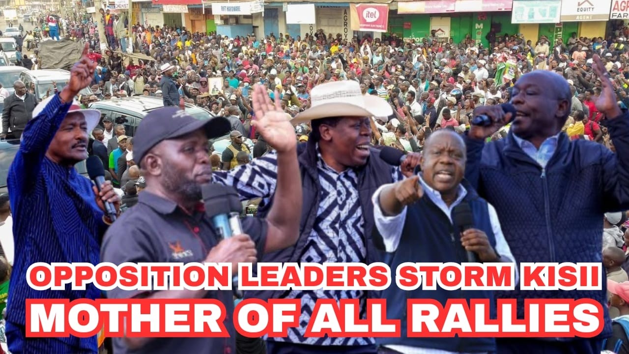 Live: Gachagua, Natembeya, Kalonzo, Matiangi, Karua Storm Kisii for mother of all rallies. DAY 2