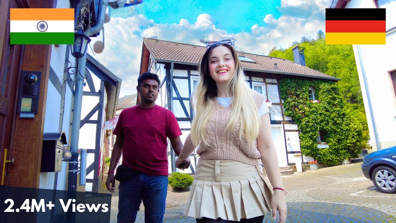 Мой индийский муж посещает мою немецкую деревню 🇩🇪❤️🇮🇳 Деревенский тур по Германии