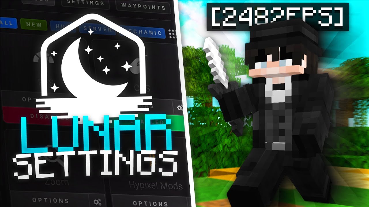BEST Lunar Client SETTINGS For Hypixel FPS/PvP | Updated Lunar Profile Release