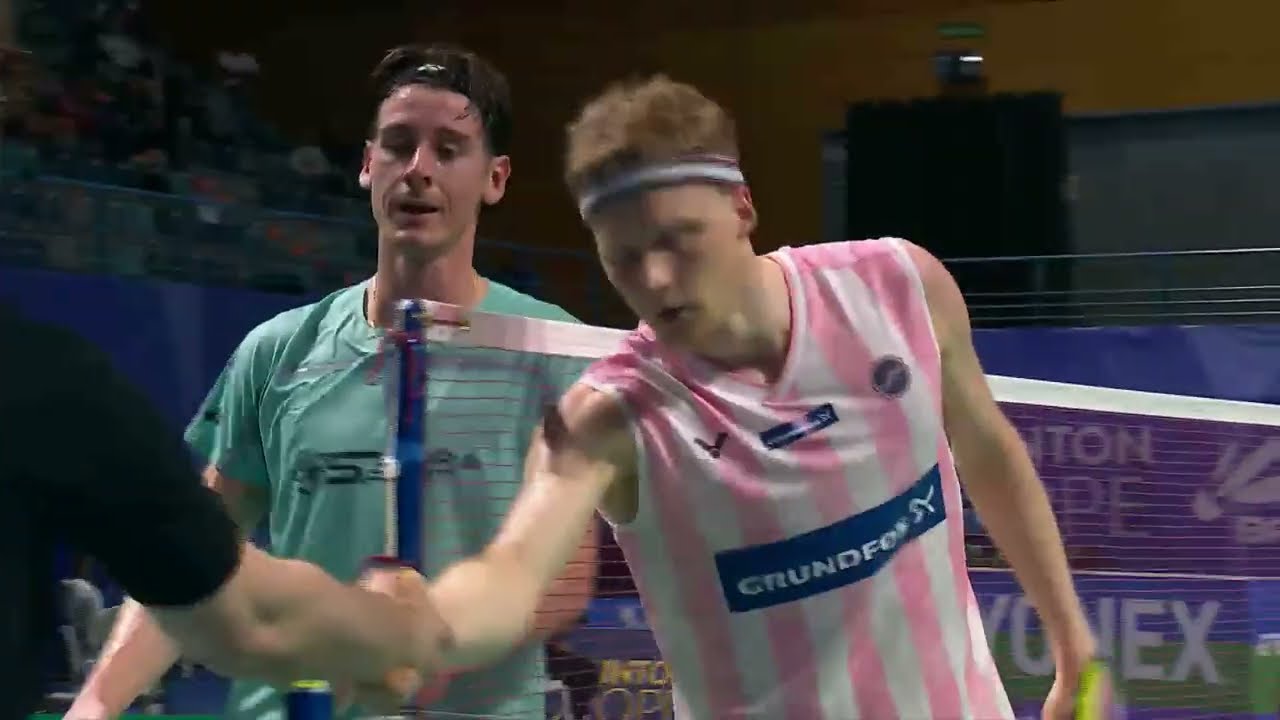Match point - Anders Antonsen vs Arnaud Merkle - MS, SF - European Championships 2026