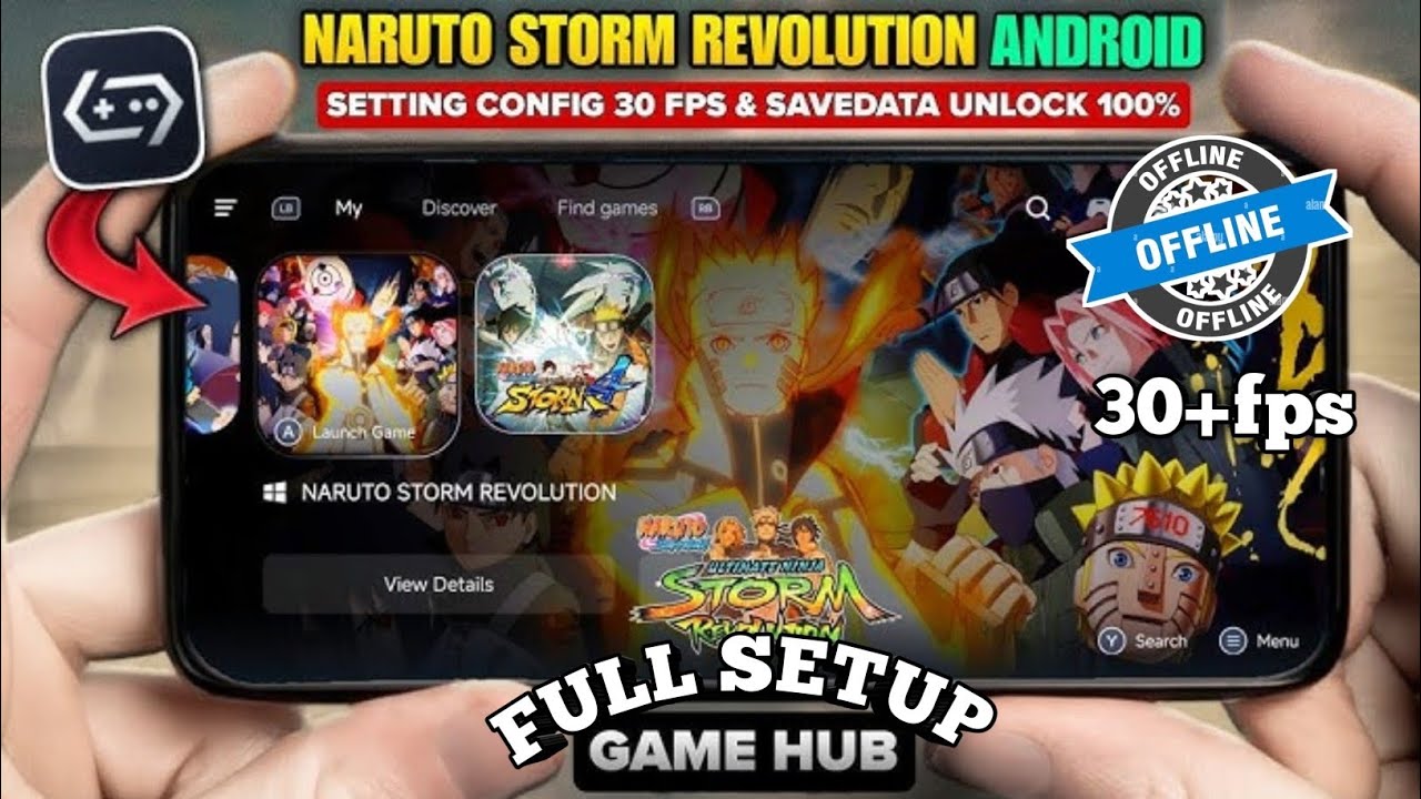 GAMEHUB /Gameplay NARUTO ULTIMATE NINJA STORM REVOLUTION  ON (Windows)  snapdragon 680/4gb ram