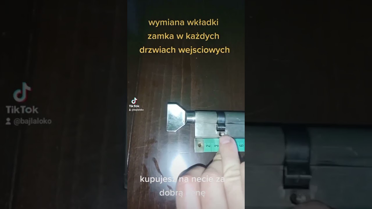 Wymiana wkładki do klucza