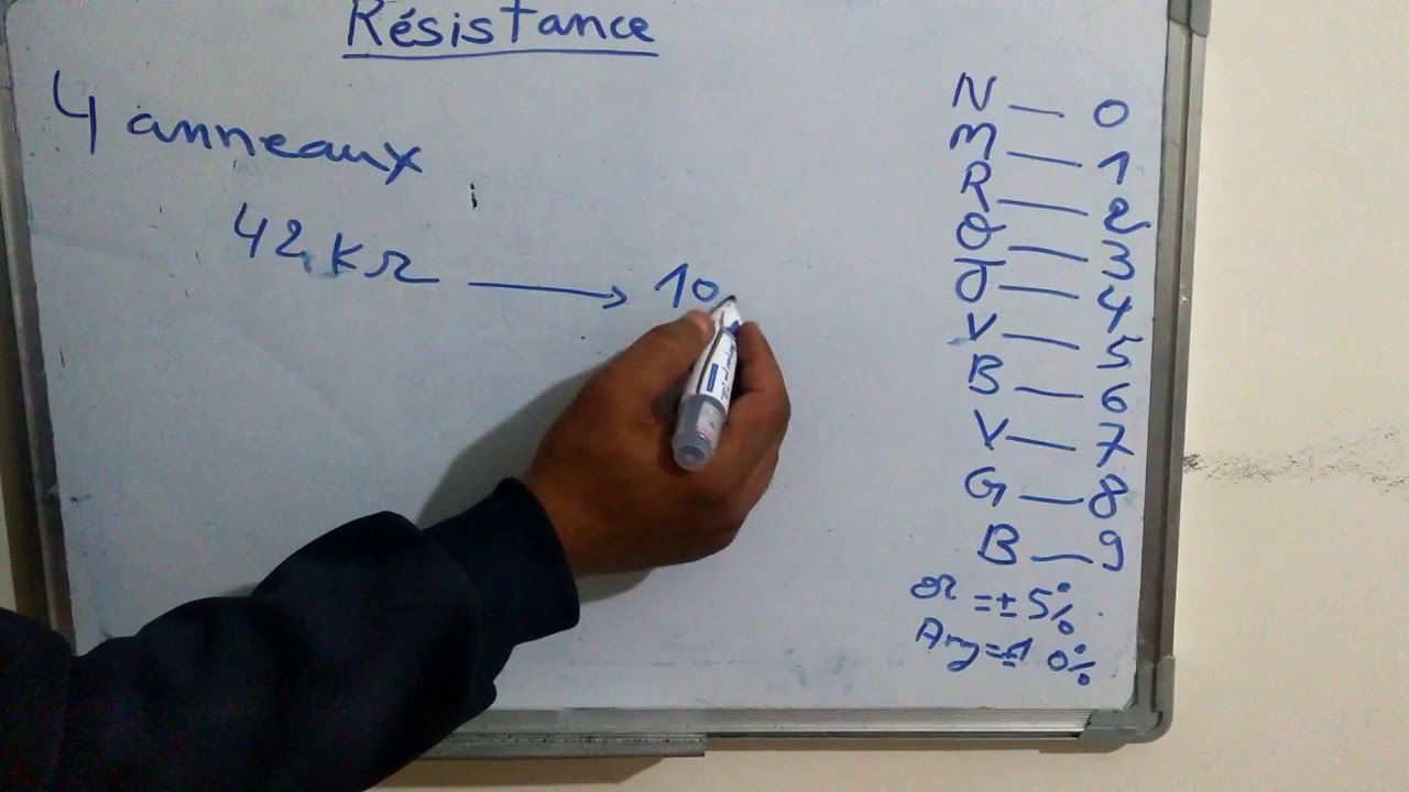 code couleur d'une résistance #Analyse des circuits a courant continu (partie 7)