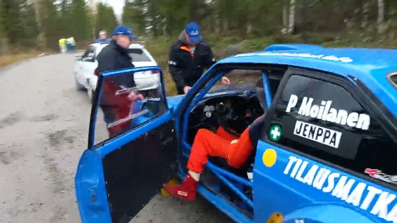 Pekka Moilanen keskeyttää RTP Rallisprintissä. 😔