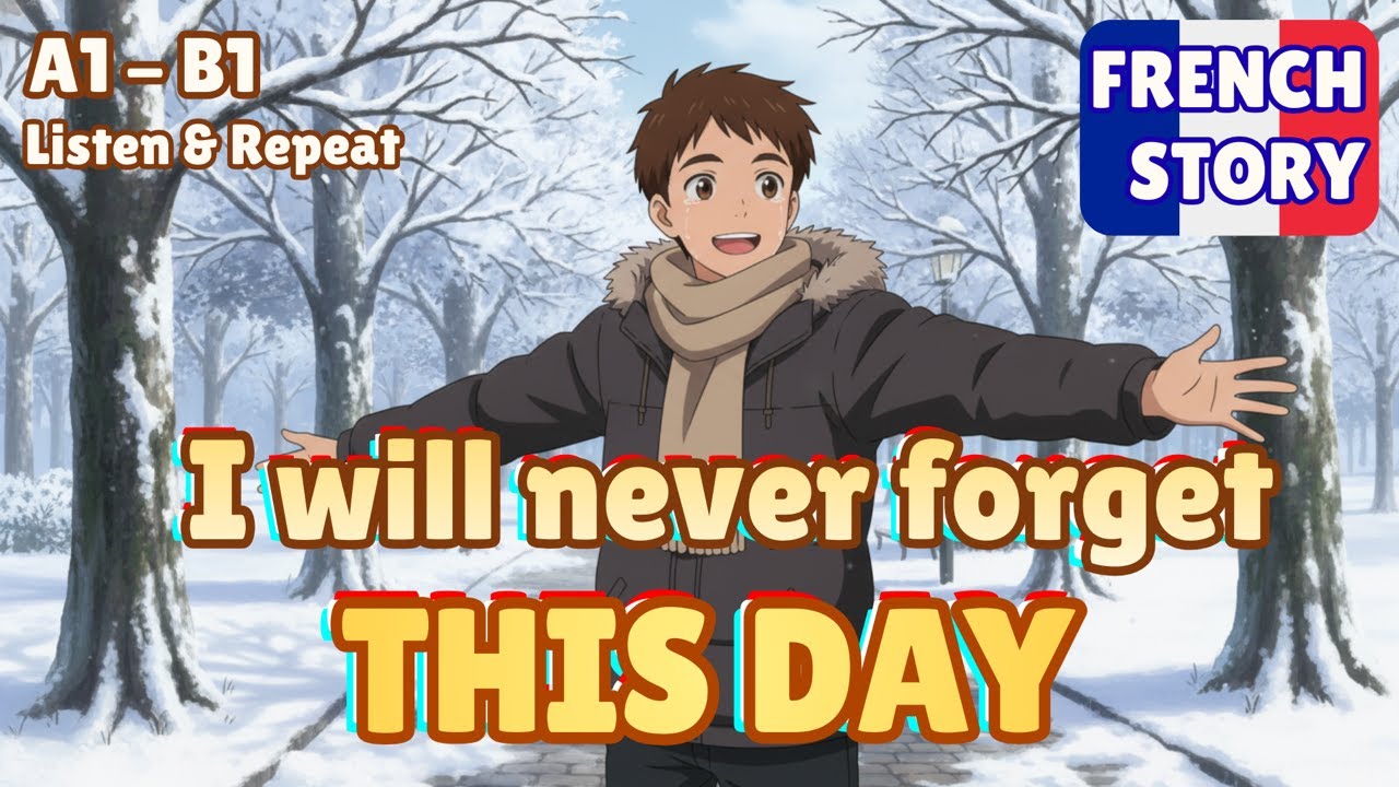 🇫🇷 The Day I Met Him | French Story A1 A2 | Learn French Shadowing
