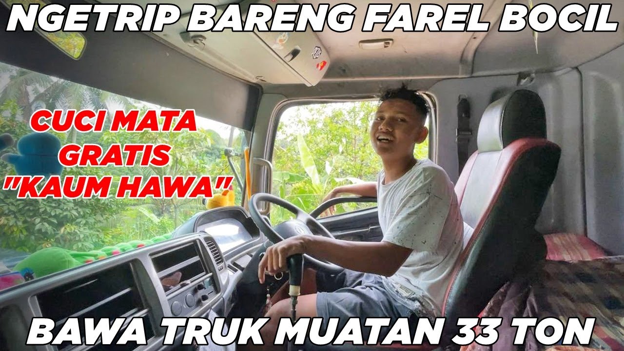 Ngetrip Bareng Farel Bocil Viral, Bawa Truk Hino Muatan 33 Ton (Otw Sitinjau Lauik)