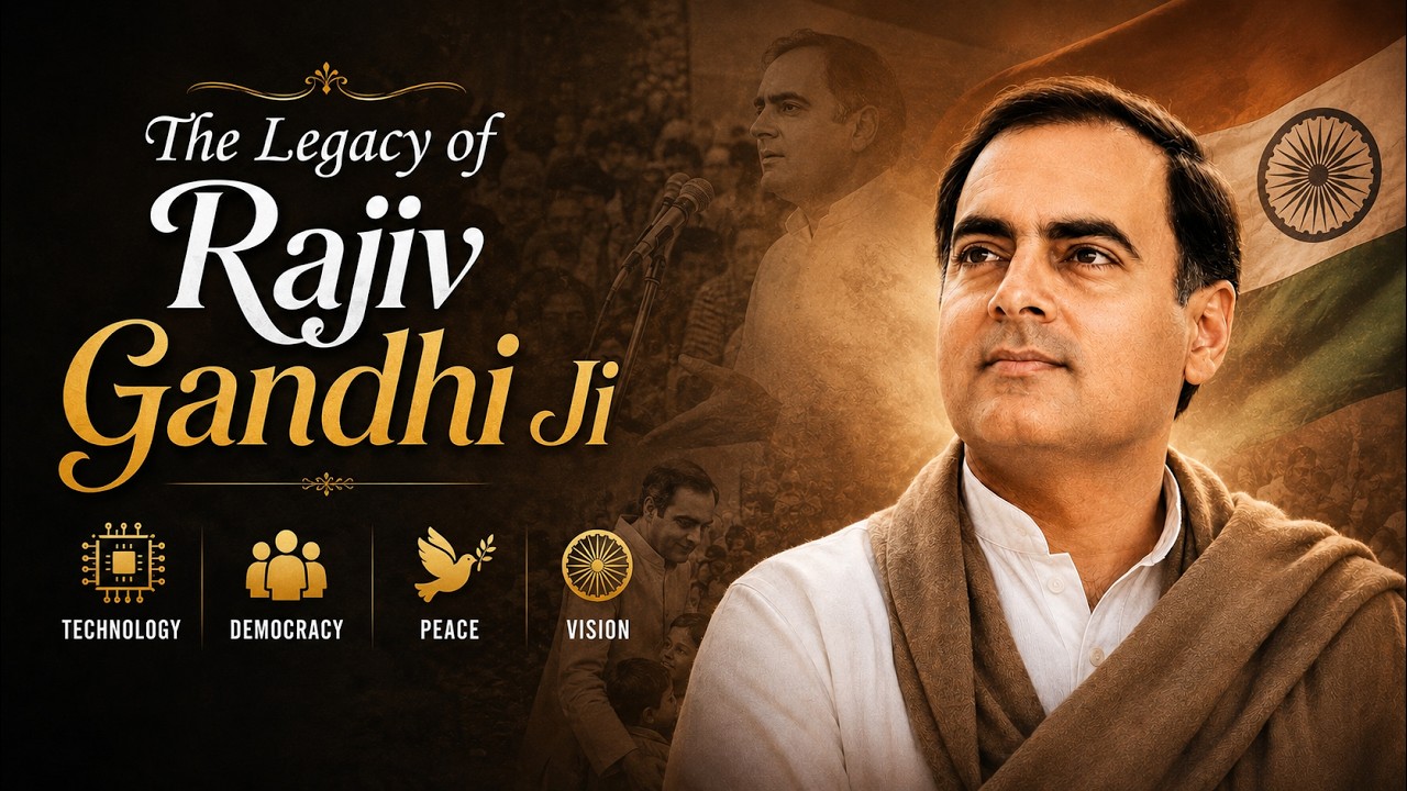Rajiv Gandhi Ji: The Visionary Who Shaped Modern India, Let&rsquo;s Carry His Legacy Forward