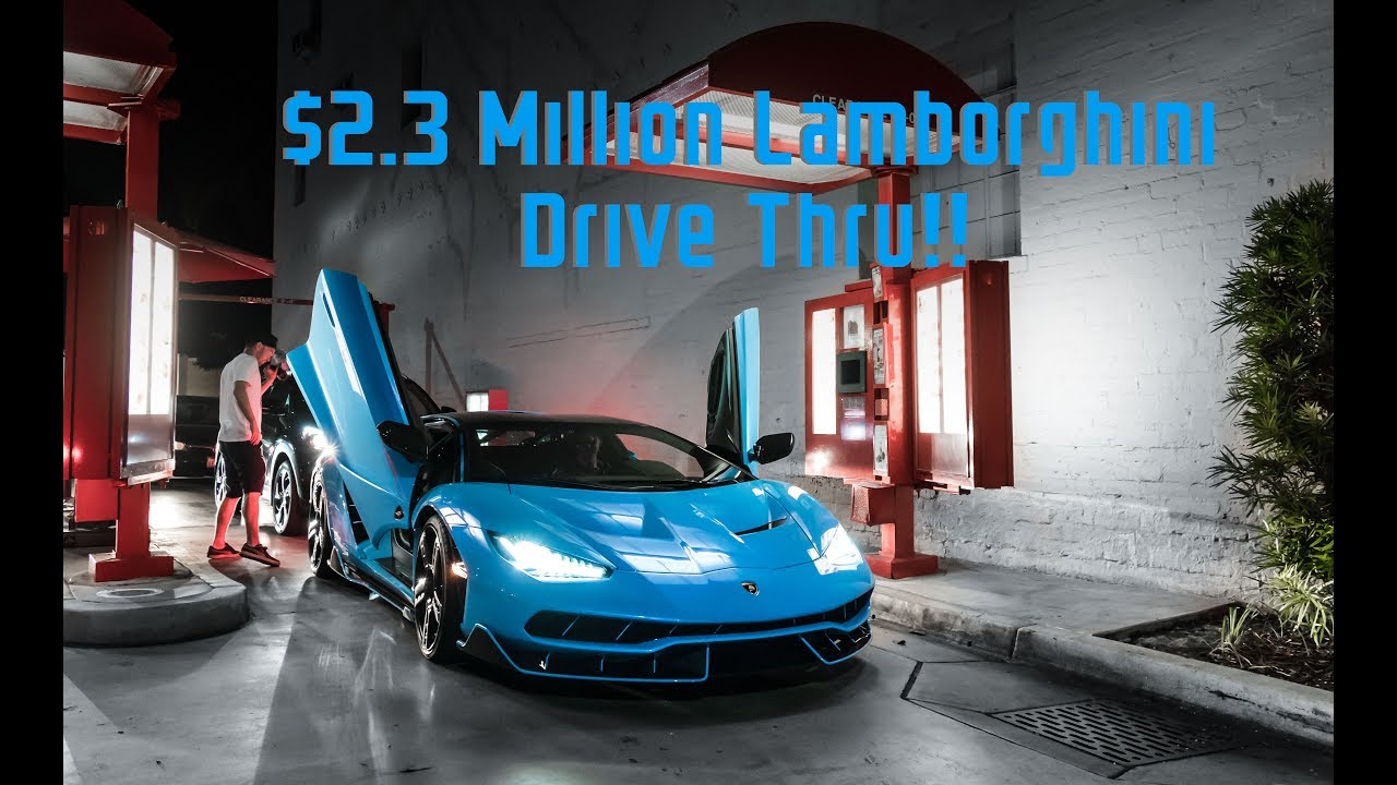 Drive Thru in a $2.3 Million Lamborghini Centenario!!