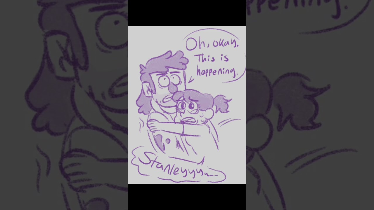 Every Stanley needs a hug 🫂 #GravityFalls #StanPines #MulletStan #StanleyPines #Comic #Art