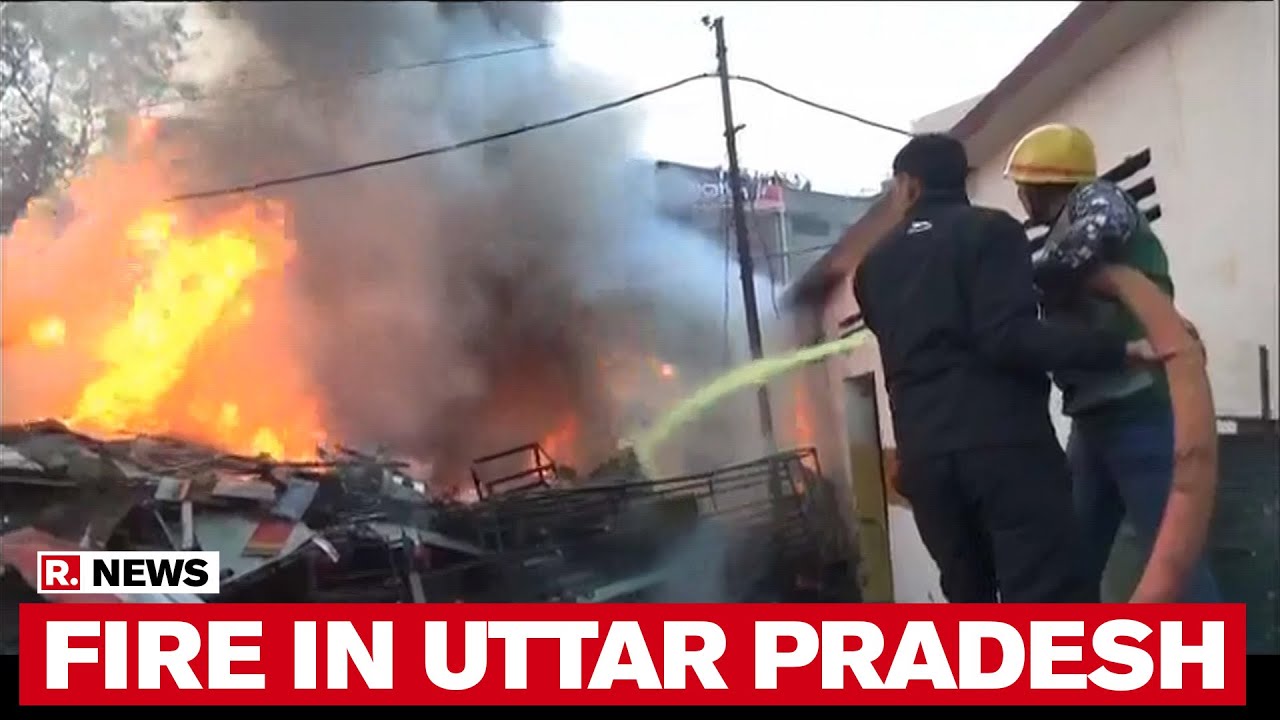 Uttar Pradesh: Fire breaks out at Moradabad state transport workshop, 5 fire tenders rushed to spot