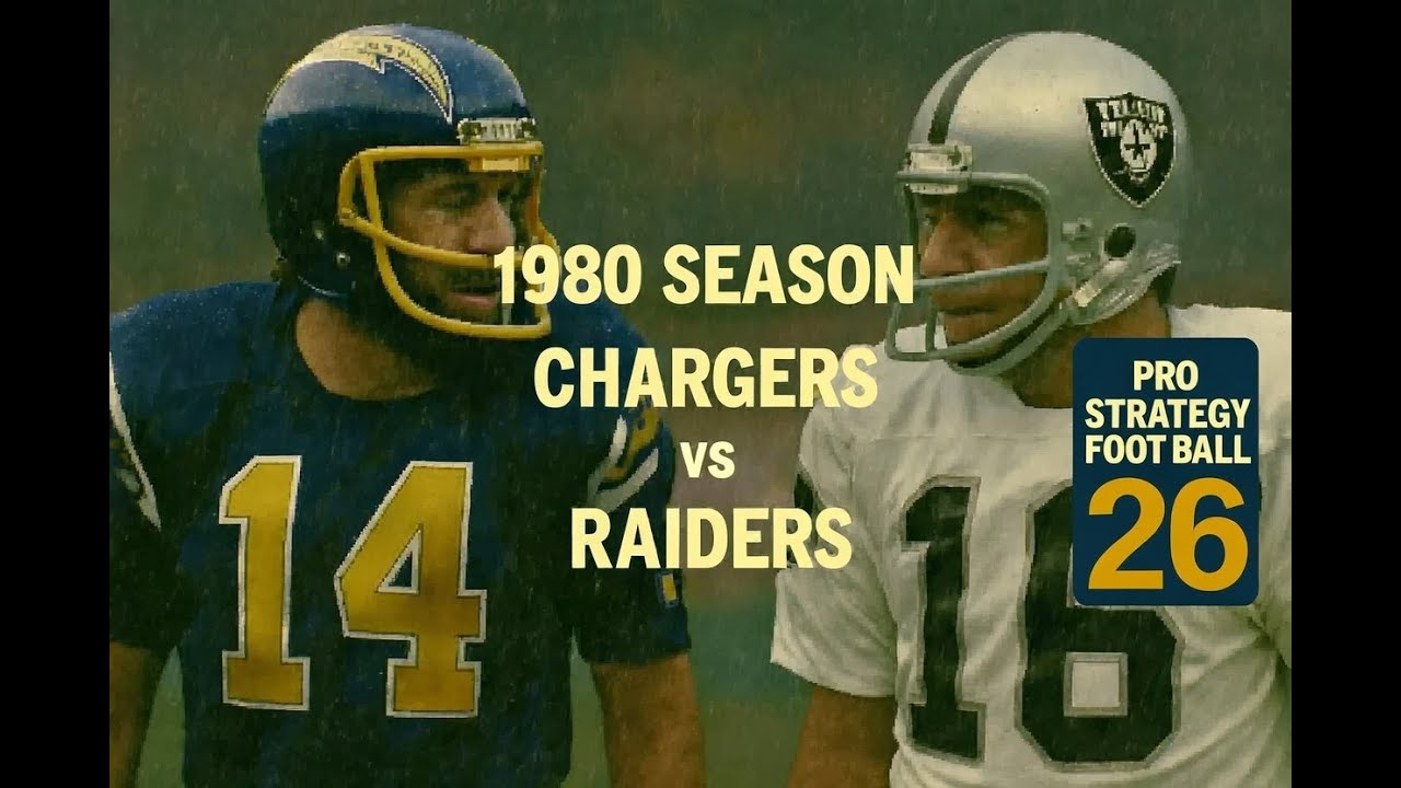 1980 Chargers vs Raiders Sim (Full Game) Fouts vs Plunkett