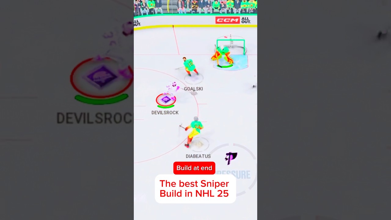 Best sniper build for EASHL in NHL 25. #nhl25 #hockey #nhlclips #chel #nhlnetwork #hockeyshorts