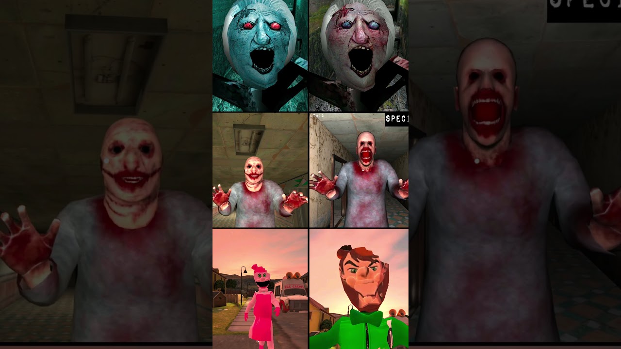 fear zone horror vs hide and seek granny vs ice cream quin vs spider angling home vs ice cream