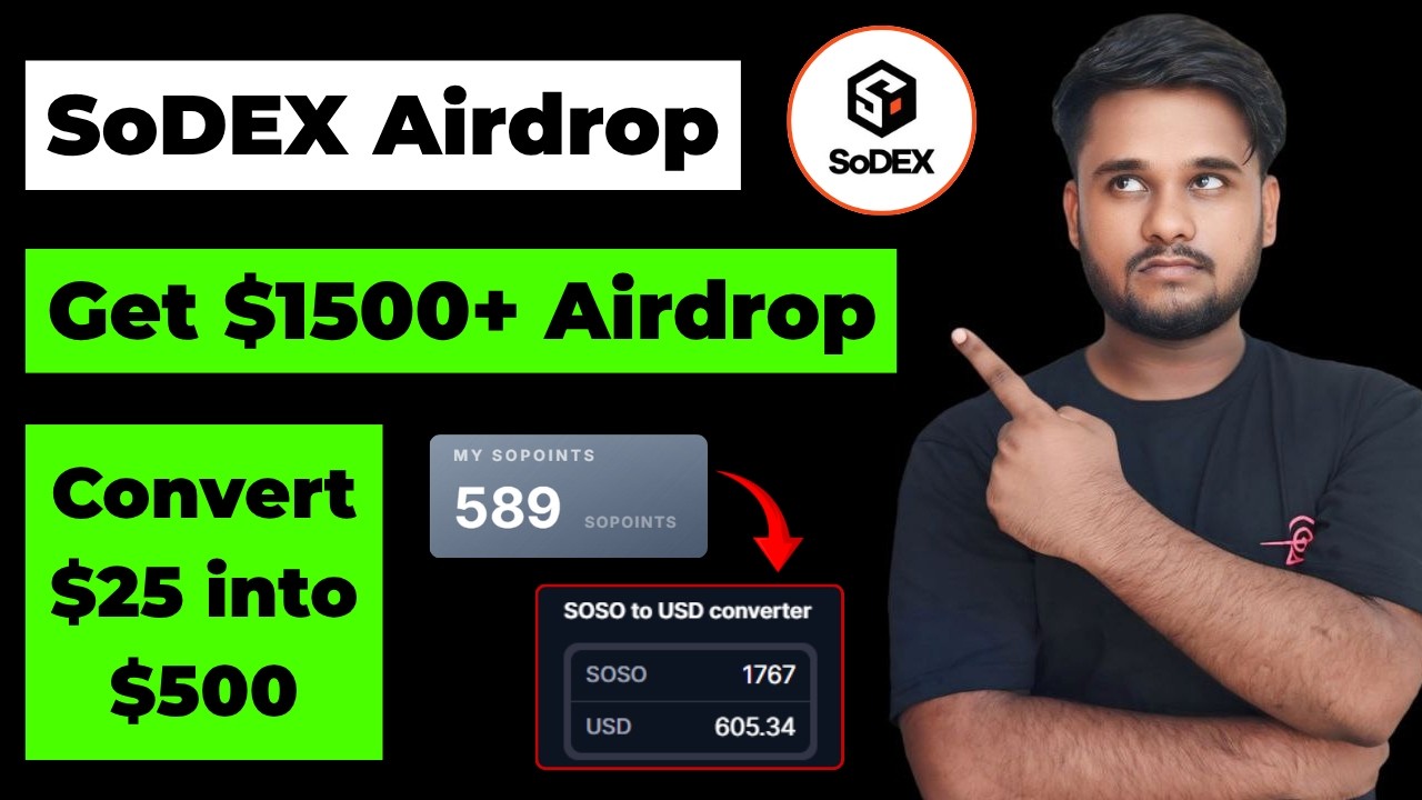 SoDEX: Airdrop Complete Guide || Get Up to $1500 $SOSO Token Airdrop 💥🚀