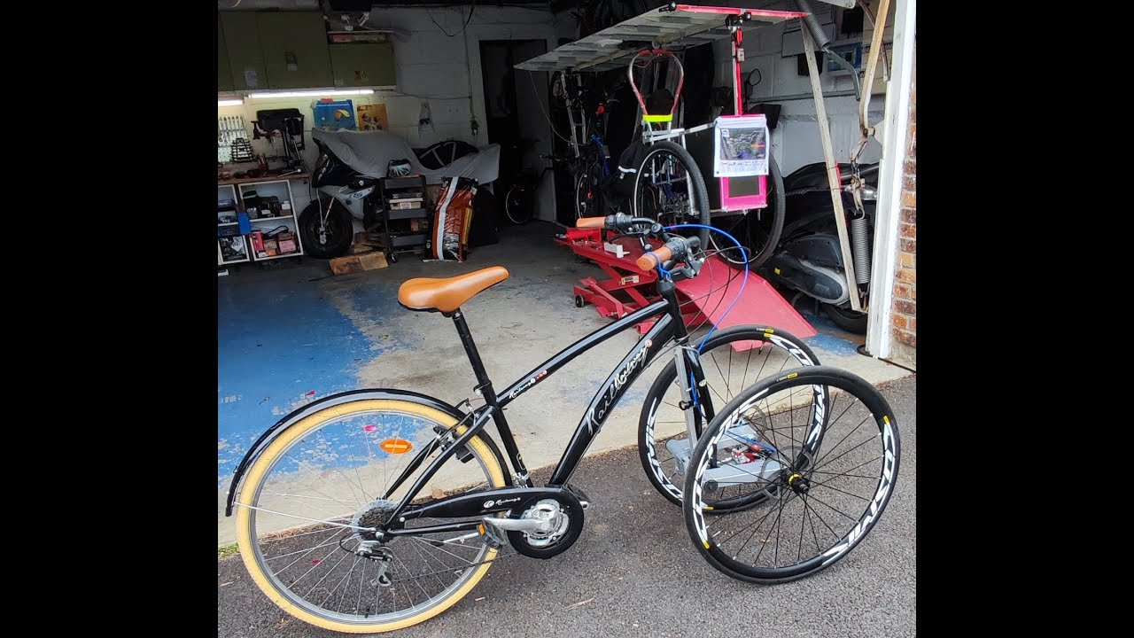 Tilting mechanism working also on a city bike!