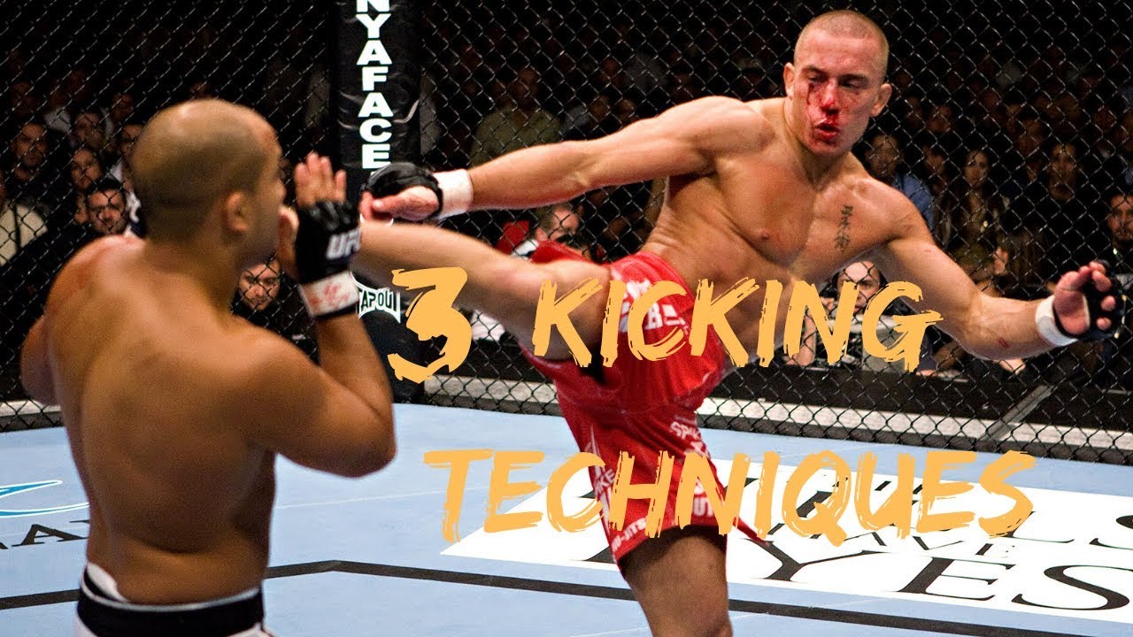 Georges 'Rush' St-Pierre | 3 Kicking Techniques Done Effectively | Hacking MMA