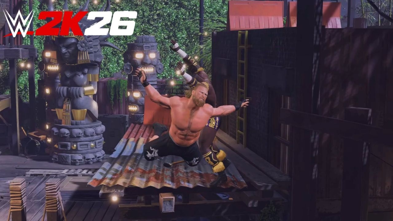 Brock Lesnar vs Oba Femi Full Backstage Brawl | WWE 2K26