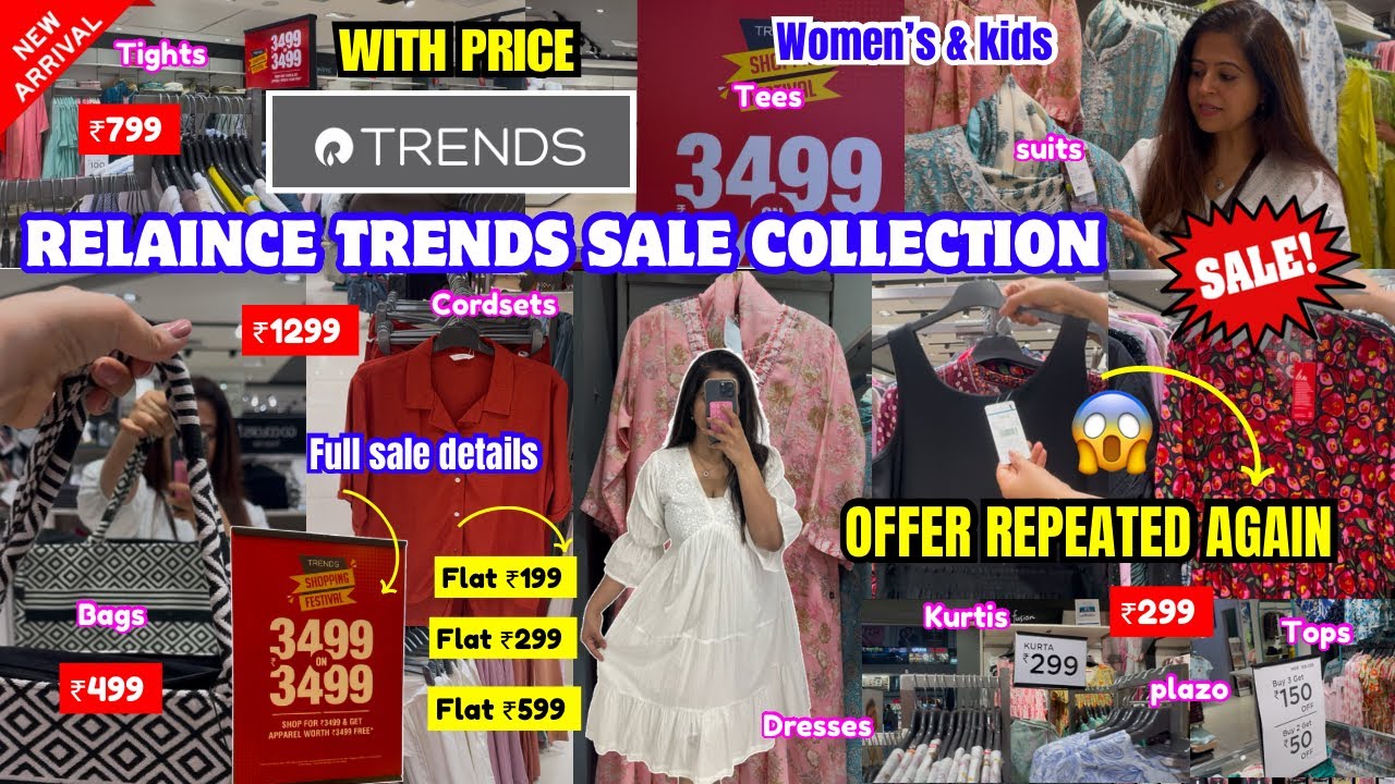 Reliance Trends offers 50% sale | Reliance Trends offers today | Reliance trends new collection 2025