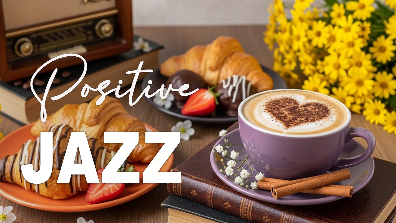 Positive Jazz ☕ Coffee Shop Ambiance~Sweet Bossa Nova Instrumental for Good Moods