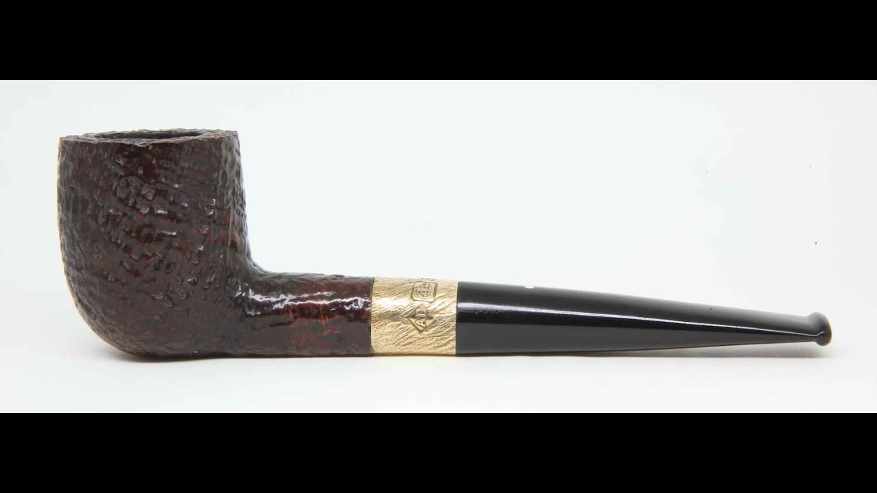 1975 Dunhill Shell Billiard Smoking Pipe With Heavy Flush Gold Band On PIPEHUB.COM