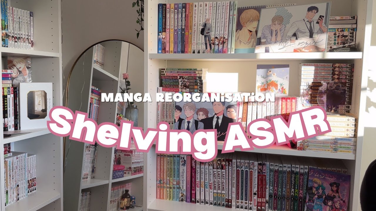 manga reorganisation & shelving ASMR 🌙 | 1300+ volumes