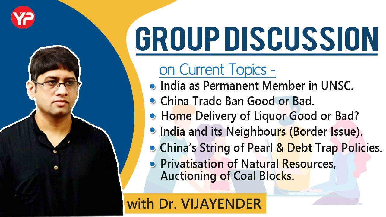 Group Discussion on Current Topics (June 2020) | iPATE | PSU | Placements | NITIE | Dr Vijayender