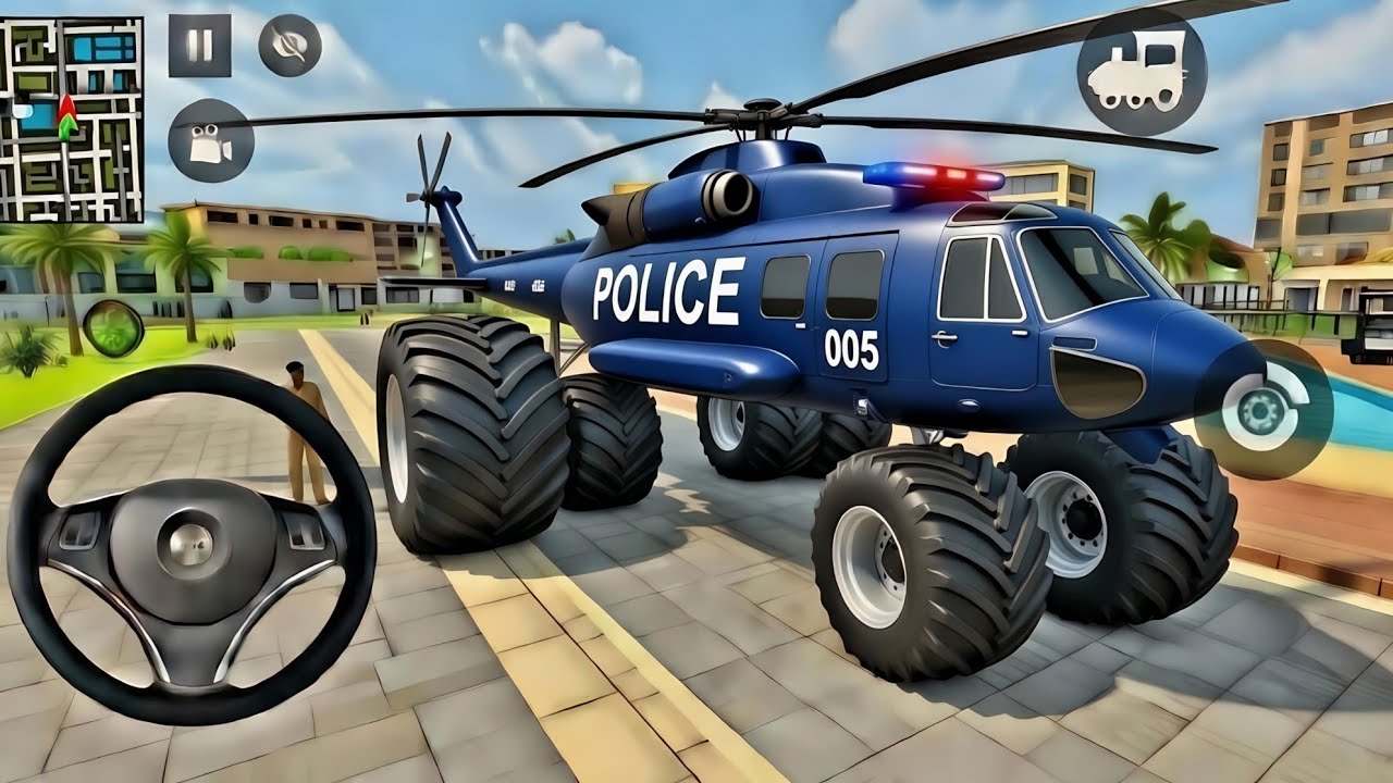🕷️Police Tyre Wala Helicopter & Yellow Spiderman 3D Game🤩Indian Thift Auto🤑Purchase Lot's of Jack