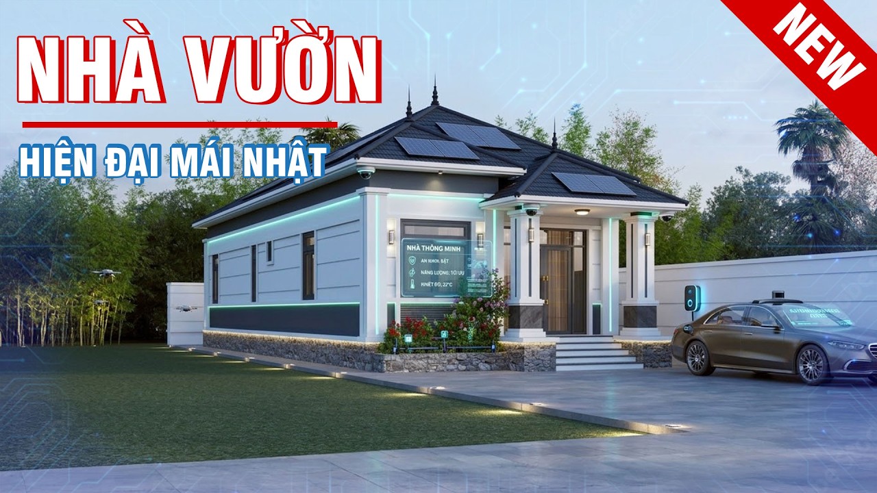 Mẫu nhà vườn mang đậm tính chất hiện đại và tiện nghi | MN04469