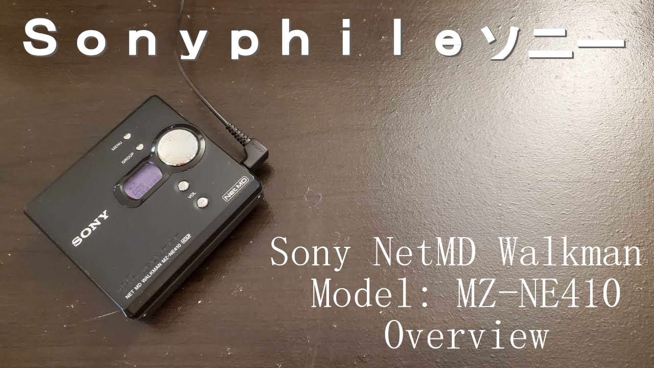 MZ-NE410 NetMD Walkman Overview