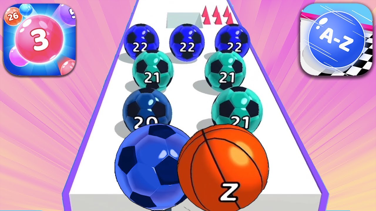 🆚 MARBLE RUN 3D vs A-Z RUN All Levels Gameplay Walkthrough Android, iOS 10