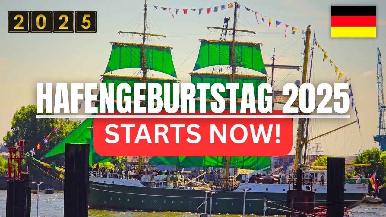 HAFENGEBURTSTAG 2025 Kicks Off!🌍World's Biggest Harbor Festival | Day 1 in Hamburg 🇩🇪