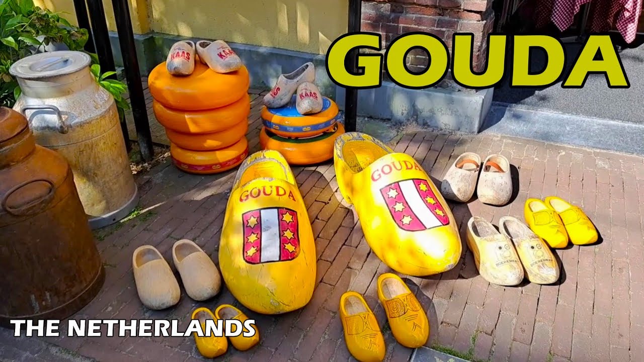 Gouda, The Netherlands. Walking the old town, market, gouda cheese experience, the mills.