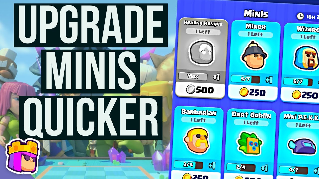 HOW TO UPGRADE MINIS FASTER IN CLASH MINI? 3 TIPS - fastest way possible