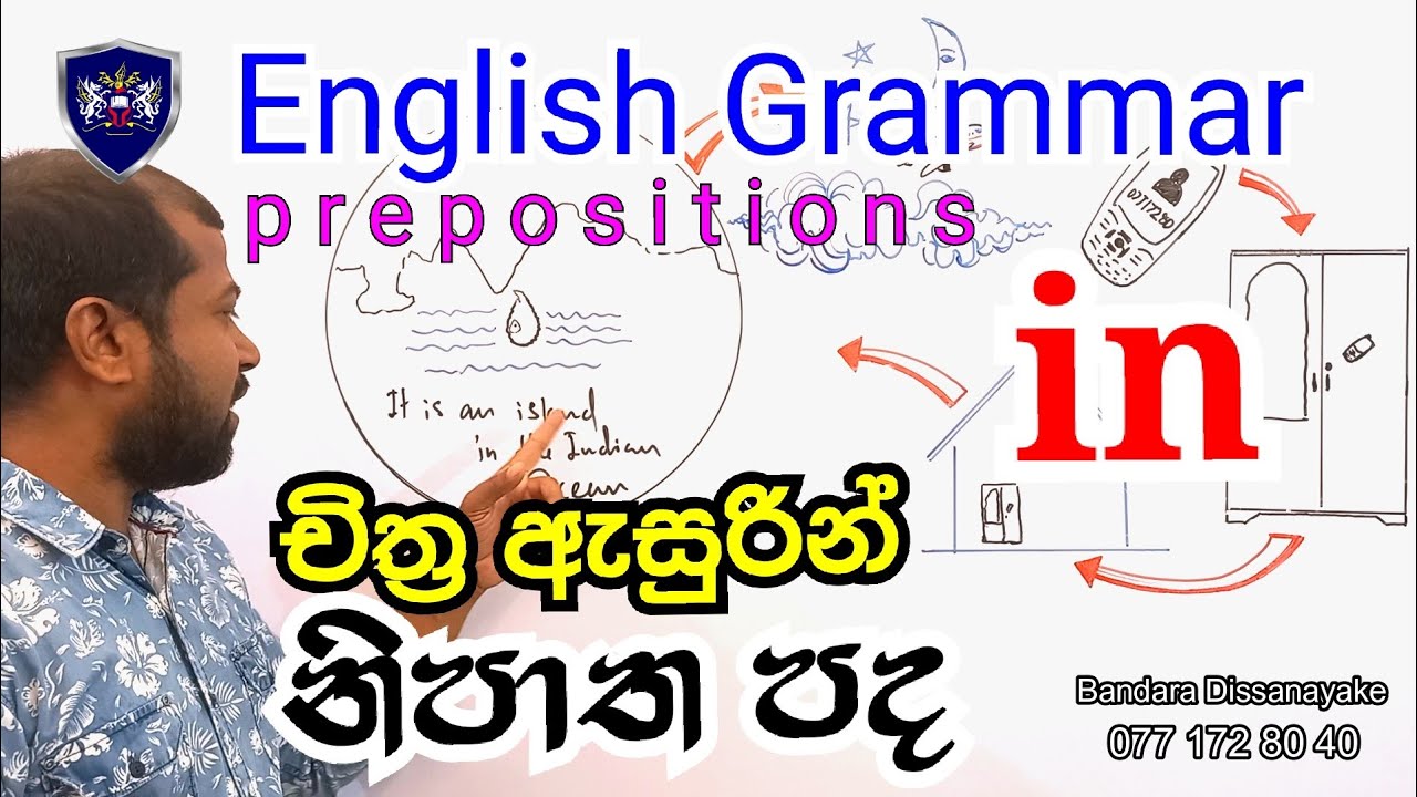 Prepositions (in) | Practical English | English in Sinhala | Bandara Dissanayake English |