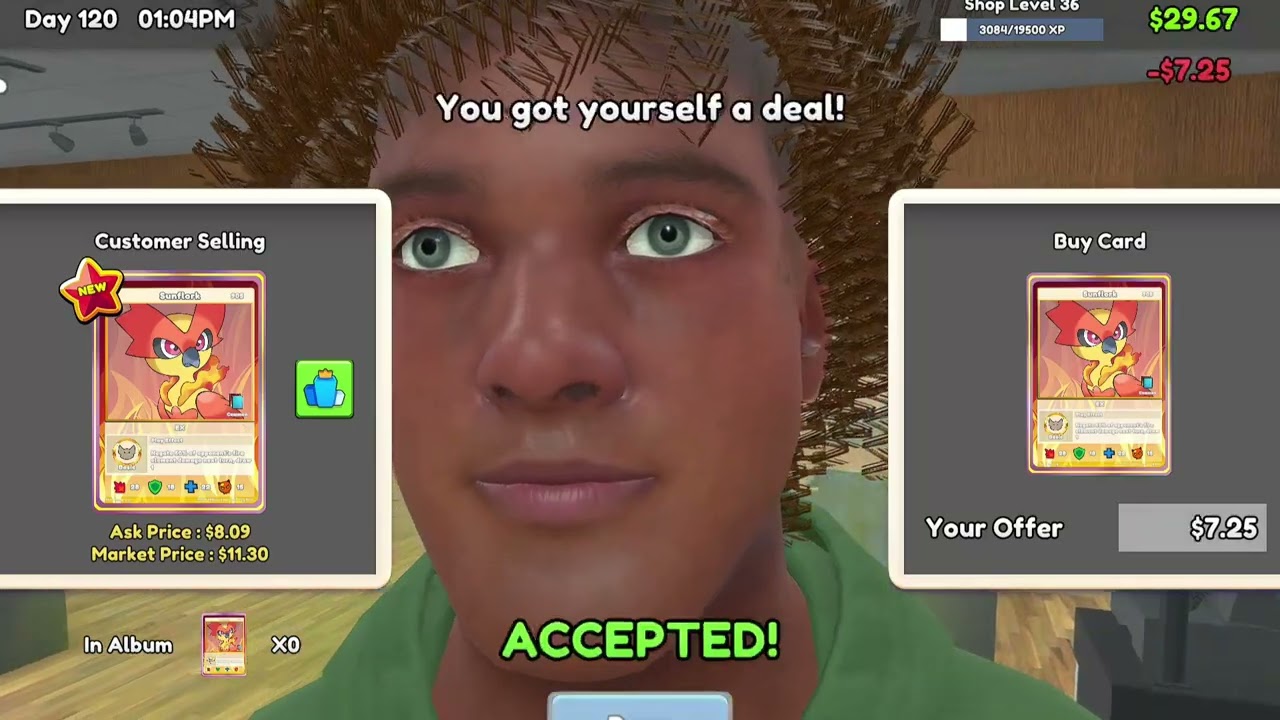 He accepted that? Geez!