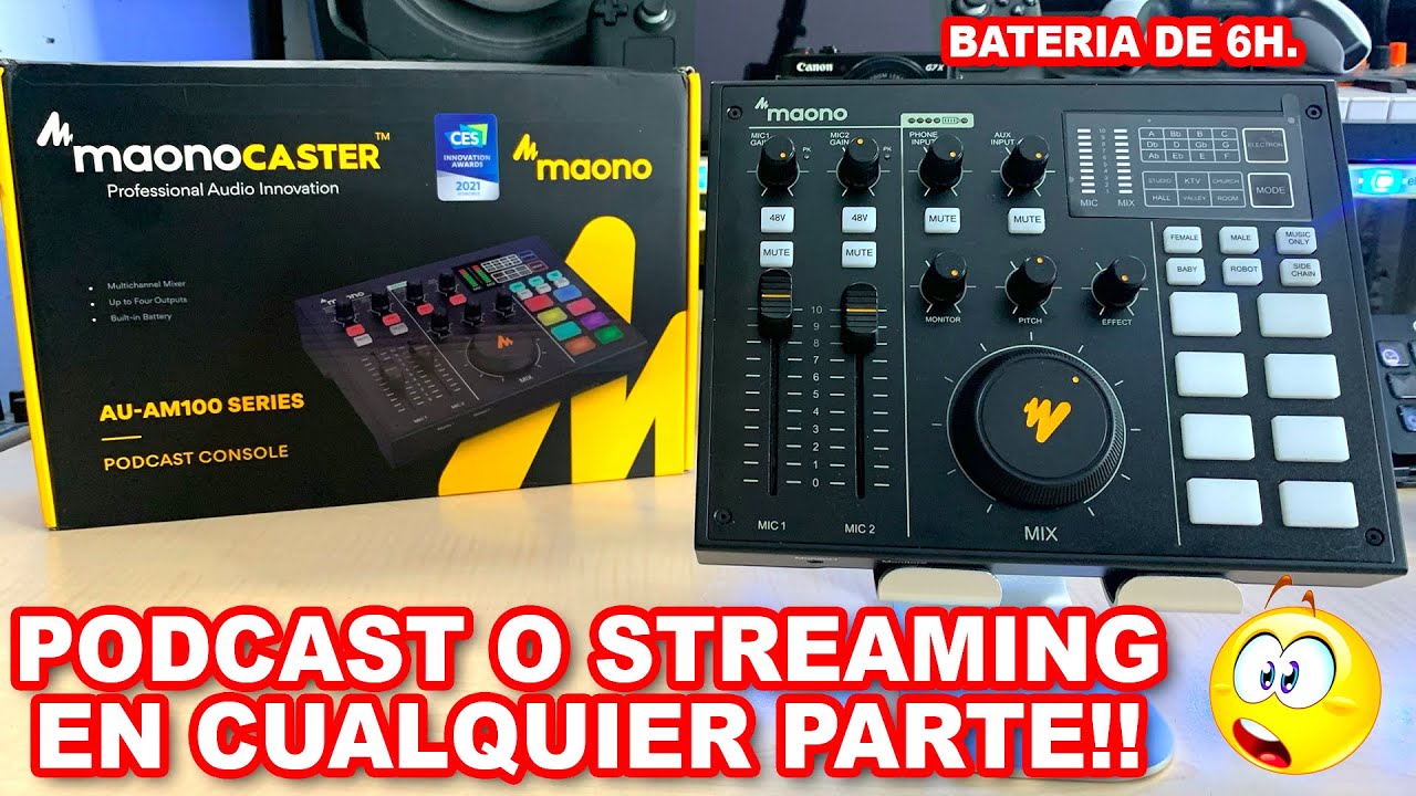 MAONO CASTER PODCAST O STREAMING EN CUALQUIER PARTE!! (PRUEBAS Y REVIEWS) EN ESPAÑOL