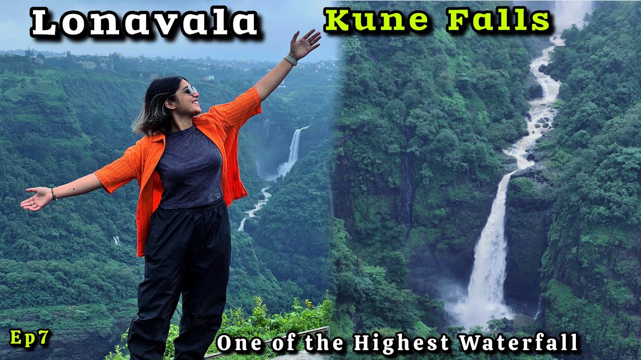 Kune Falls - Lonavala | 1 of the Highest Waterfall in India | Monsoon Ride Day 7
