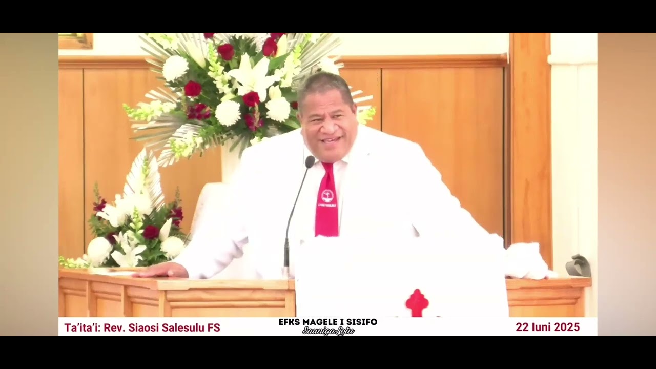God- First, foremost and always -2025 Rev Siaosi Salesulu
