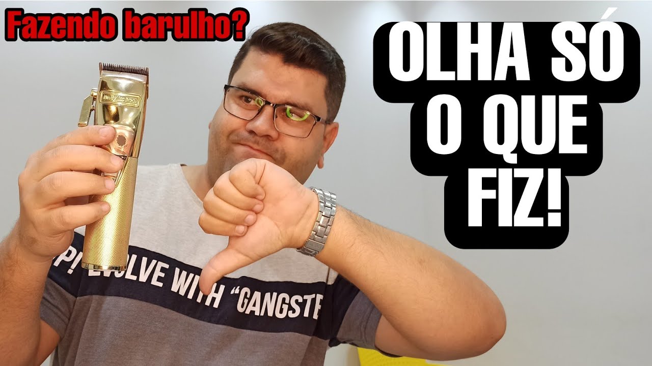 Máquina de cortar cabelo com barulho! como regular pra melhorar.