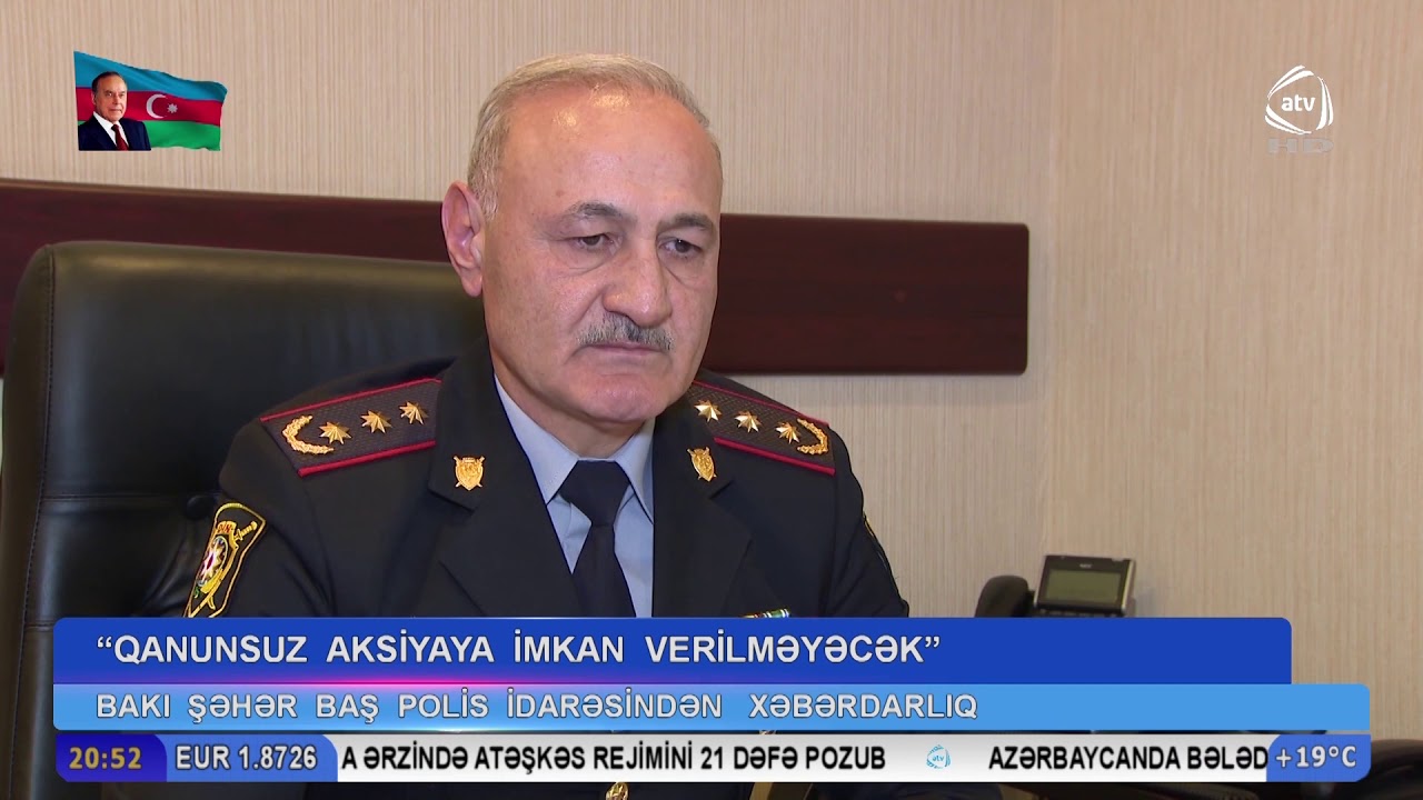 Qanunsuz aksiyaya imkan verilməyəcək (ATV Xəbər 18.10.2019)