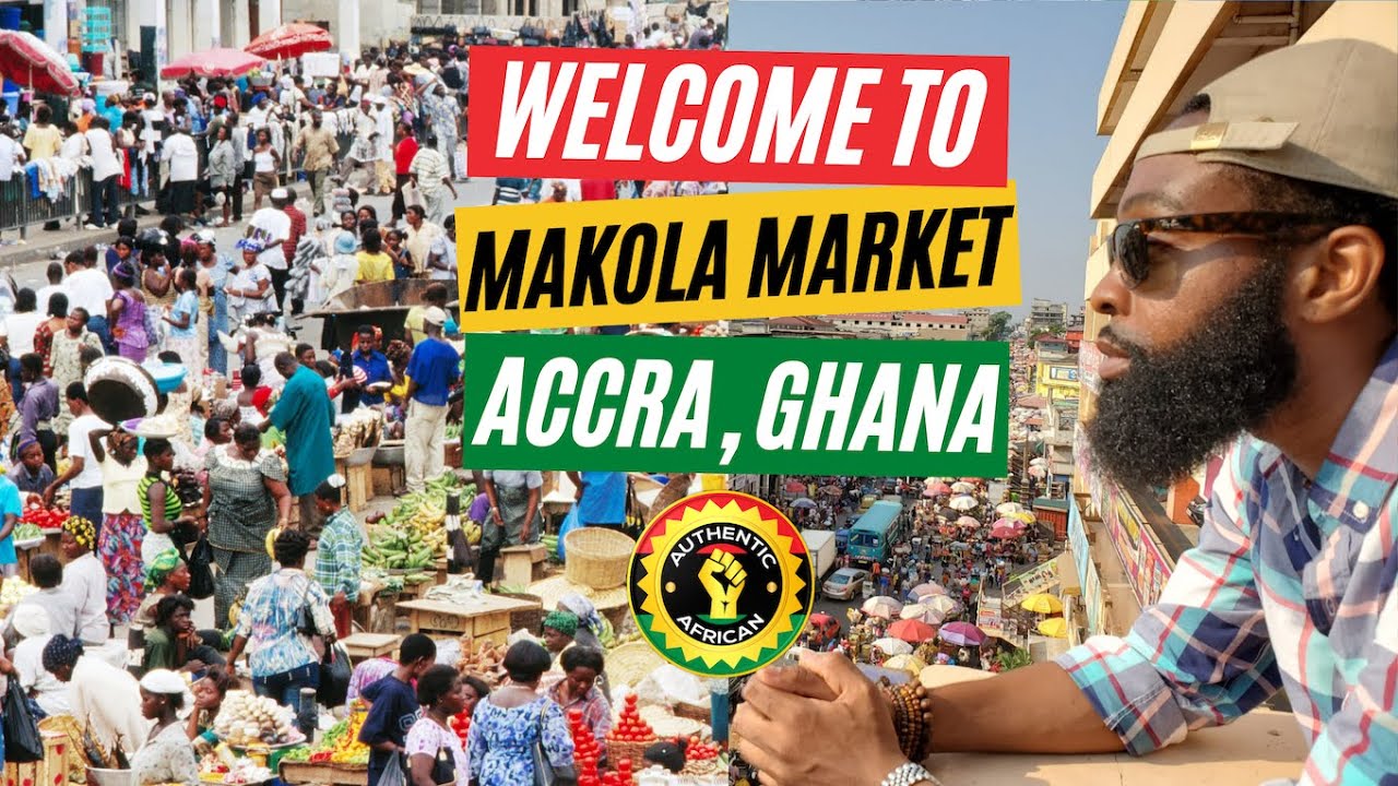 SHOPPING AT THE BIGGEST & BUSIEST MARKET IN ACCRA GHANA 🇬🇭 | Makola Market | Travel Vlog 2021