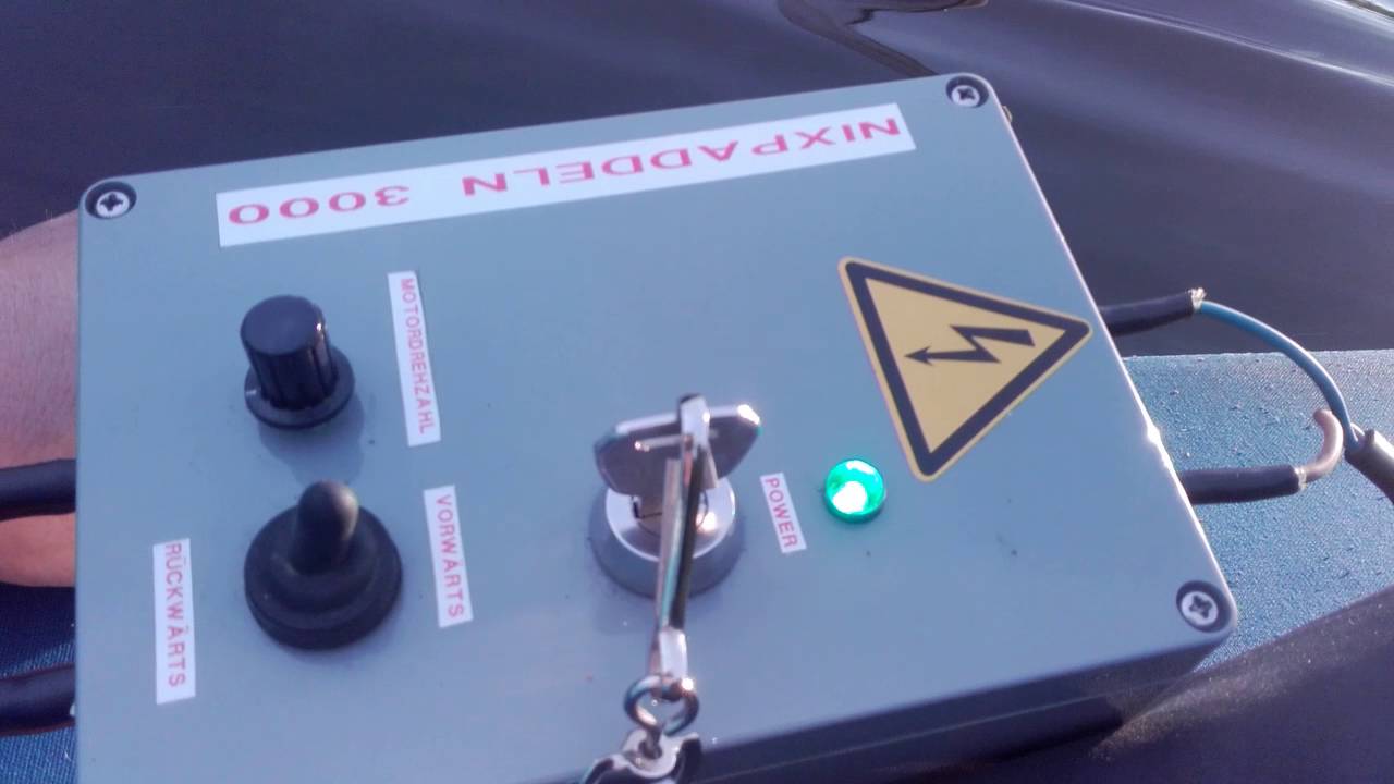 Faltboot RZ 85 mit Elektromotor auf dem Finowkanal