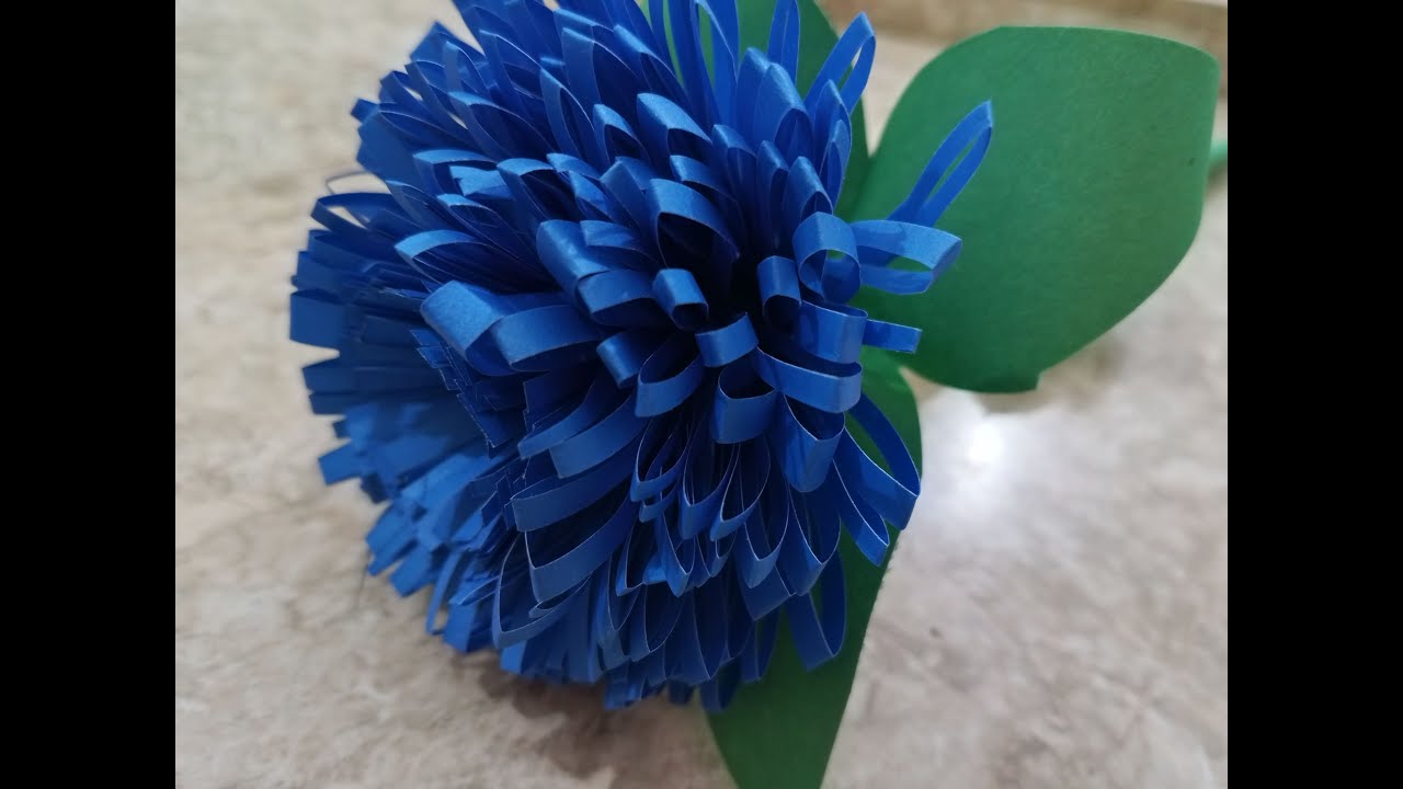 Let's create a flower with paper/Tutorial/DIY Craft.