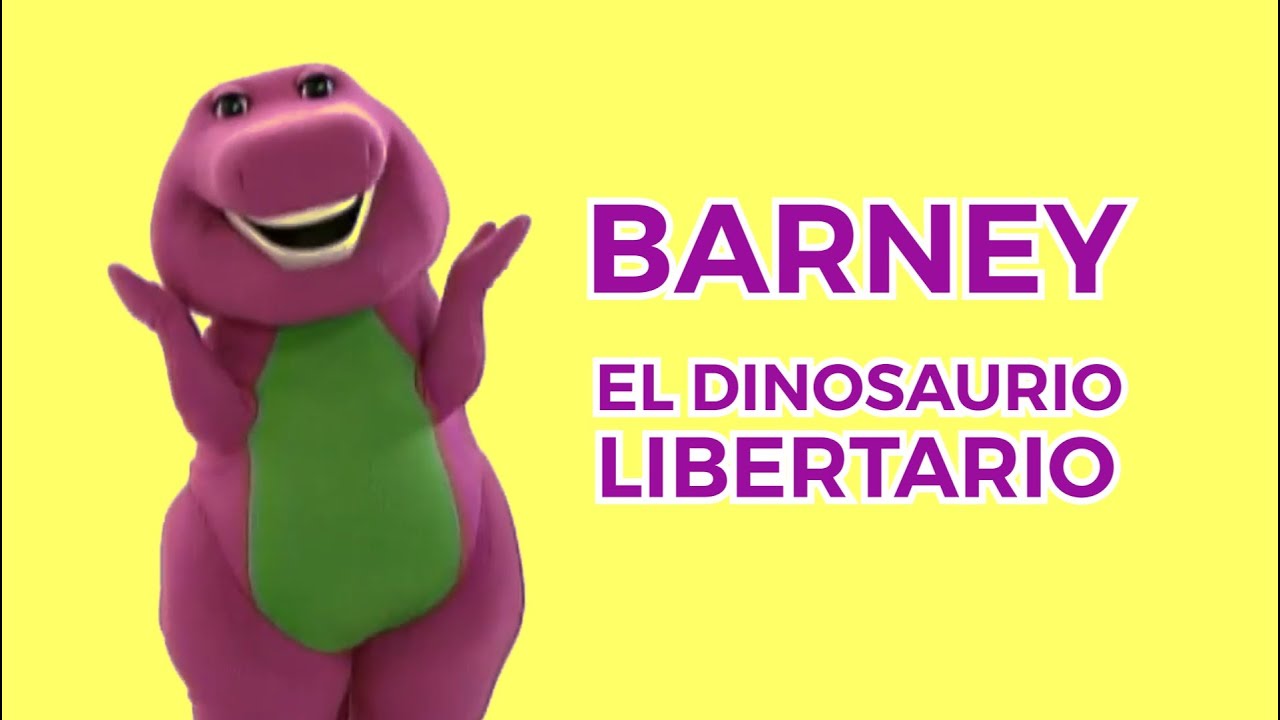 Barney el dinosaurio Libertario en 