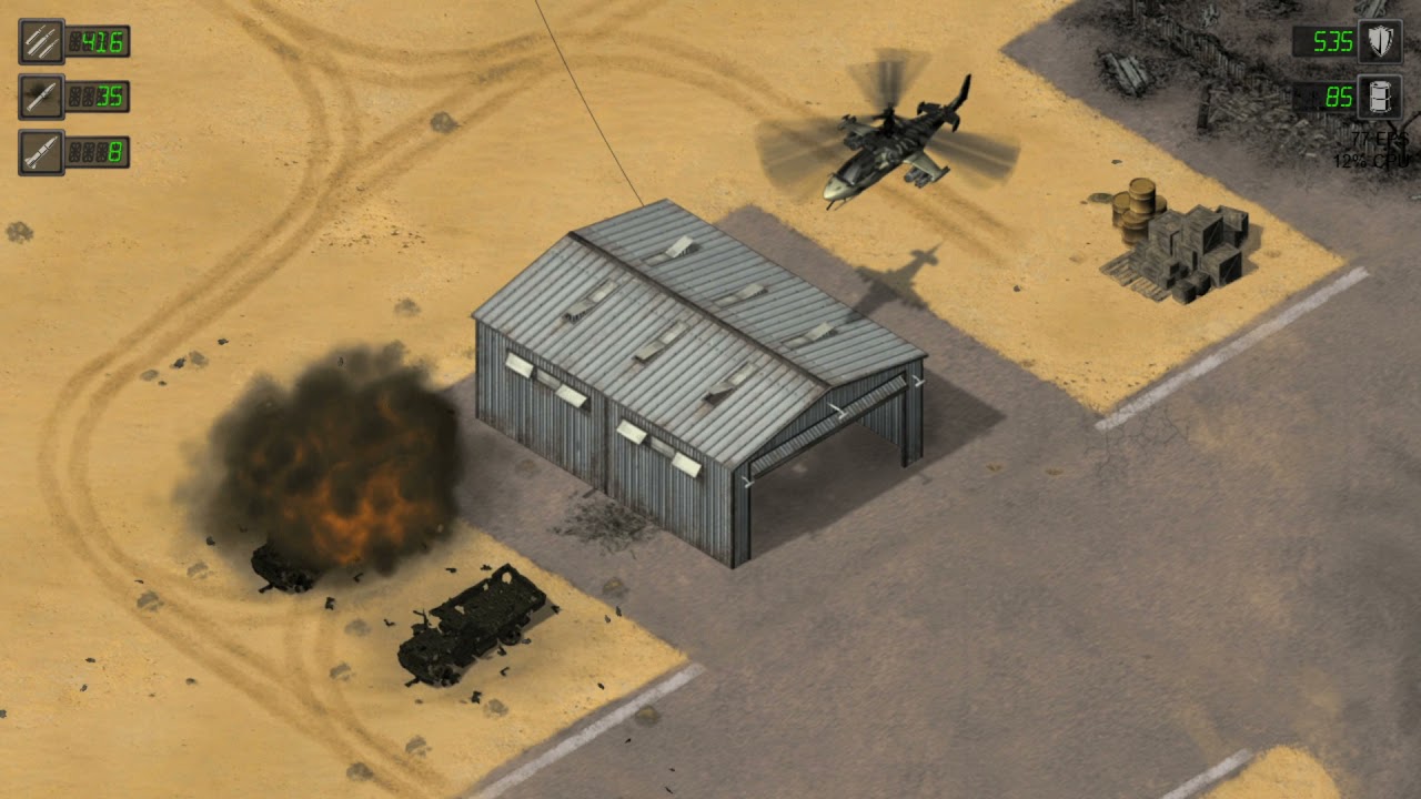 Alligator Strike (Desert Strike Fan Remake) (Demo 1.2 + Download) (i5 9600k + RTX 2070 Super)