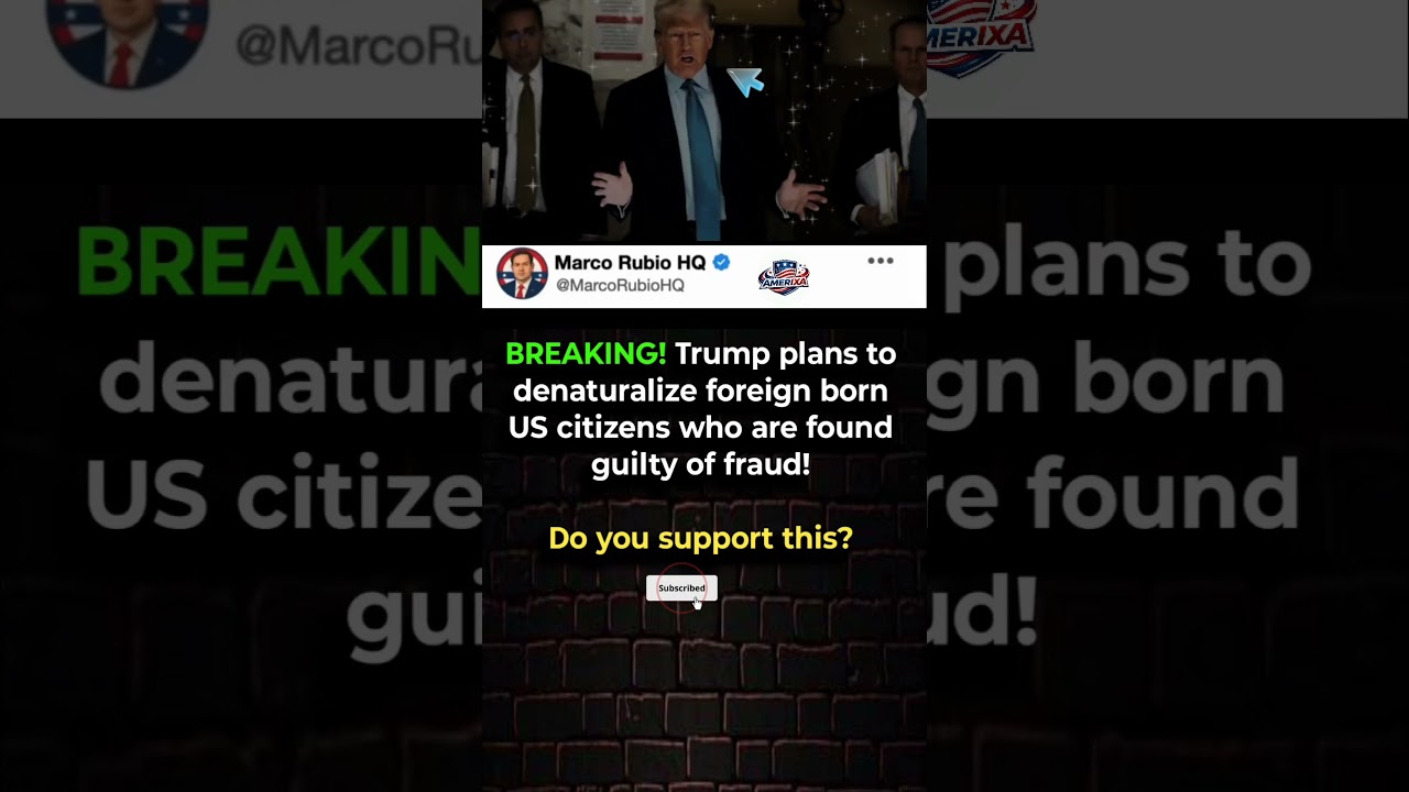 Trump's Citizenship Fraud Proposal Sparks Massive Debate 🇱🇷💥