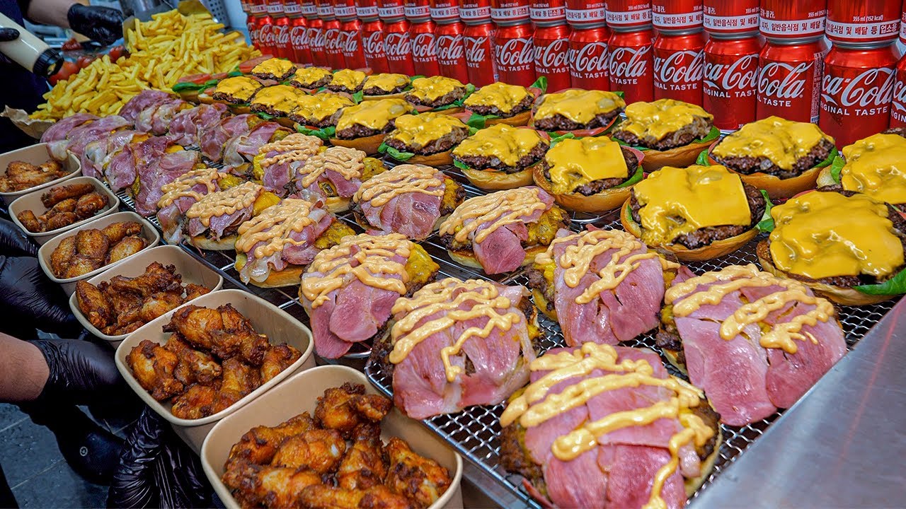테이블 6개로 수제버거 하루 300개완판?! 월매출 8,000만원 역대급 미국식 치즈버거 Insane American Cheeseburger l Korean street food
