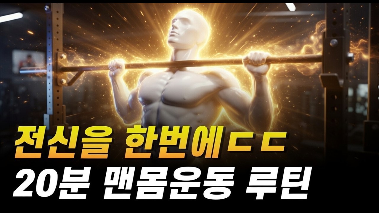 과학이 증명한 20분 4종목 '전신 맨몸' 운동 루틴